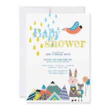 Winter Folk Art Baby Dusche lädt Skandinavier ein