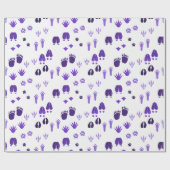 Winter Footprints Geschenkpapier (Flach)