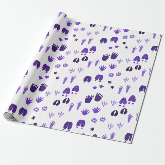 Winter Footprints Geschenkpapier (Ungerollt)