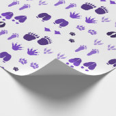 Winter Footprints Geschenkpapier (Ecke)