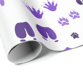 Winter Footprints Geschenkpapier (Rolleneckpunkt)