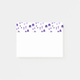 Winter Footprints Post-it Klebezettel