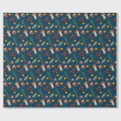 Winter Foraging Mushroom Geschenkpapier (Flach)