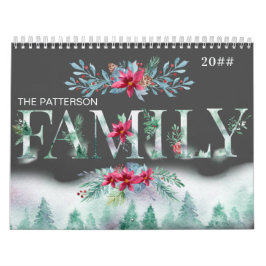 Winter Forest 2 Photos a Month Family Picture Kalender