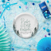Winter Forest Baby Dusche Pappteller (Party)