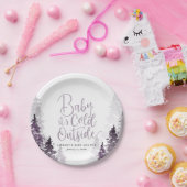 Winter Forest Baby Dusche Pappteller (Party)