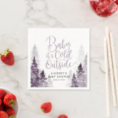 Winter Forest Baby Dusche Serviette (Beispiel)