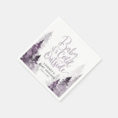 Winter Forest Baby Dusche Serviette (Ecke)