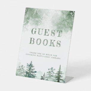 Winter Forest Baby Shooting Books for Baby Sockelschild