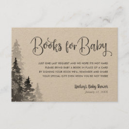 Winter Forest Baby Showcard Buchungsanfrage Begleitkarte