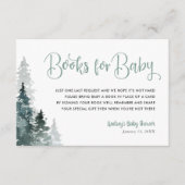 Winter Forest Baby Showcard Buchungsanfrage Begleitkarte (Vorderseite)