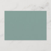 Winter Forest Baby Showcard Buchungsanfrage Begleitkarte (Rückseite)