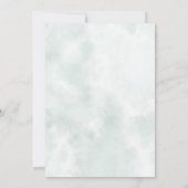 Winter Forest Baby Shower Save the Date Einladung (Rückseite)