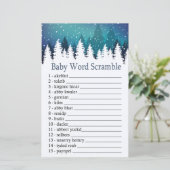 Winter Forest Baby Wortspiel (Stehend Vorderseite)