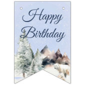 Winter Forest Birthday Banner (Erste Fahne)