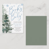 Winter Forest Blue Es ist kalt draußen Buchanfrage Begleitkarte (Vorne/Hinten)