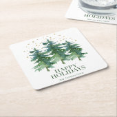 Winter Forest Company Rechteckiger Pappuntersetzer (angewinkelt)