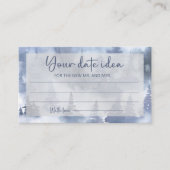 Winter Forest Date Ideen. Datum jar Begleitkarte (Vorderseite)