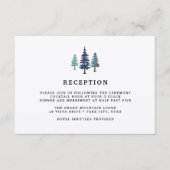 Winter Forest Empfang Card Begleitkarte (Vorderseite)