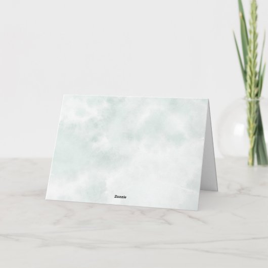 Winter Forest Gender Neutral Baby Shower Dankeskarte (Rückseite)