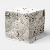 Winter Forest Geschenkboxen Personalisiert Holiday Geschenkschachtel (Rückseite)