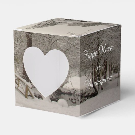Winter Forest Geschenkboxen Personalisiert Holiday Geschenkschachtel (Vorderseite)
