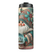 Winter Forest Gnome mit befeuchteter Globe Thermosbecher (Vorderseite)