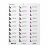 Winter Forest Holiday Rücksendeadressen-Aufklebers (Vorne)