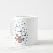 Winter Forest Keramikbecher (330ml) Kaffeetasse (Vorderseite Links)