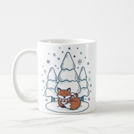 Winter Forest Keramikbecher (330ml) Kaffeetasse (Links)