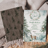 Winter Forest Mountain Bike Baby Girl Dusche