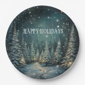 Winter Forest Pappteller (Vorderseite)