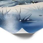 Winter Forest Print Fotodruck (Ecke)