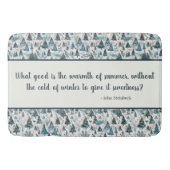 Winter Forest Serenity Badematte (Vorderseite)