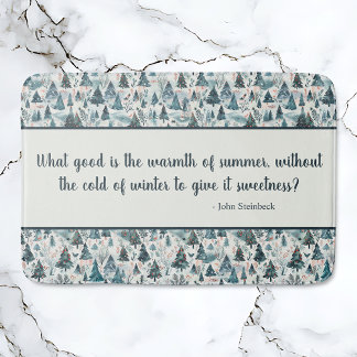 Winter Forest Serenity Badematte