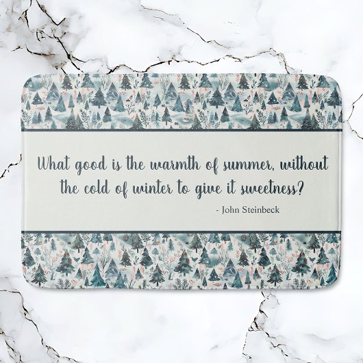 Winter Forest Serenity Badematte