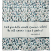 Winter Forest Serenity Duschvorhang (Vorderseite)