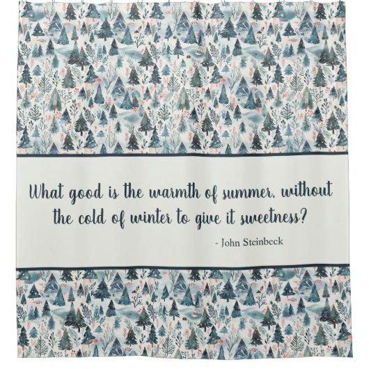 Winter Forest Serenity Duschvorhang (Vorderseite)