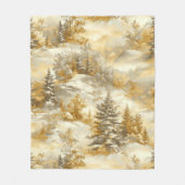 Winter Forest Toile de Jouy Pattern (1) Fleecedecke (Vorderseite)