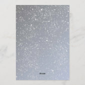 Winter Forest Watercolor Birthday Invitation Einladung (Rückseite)