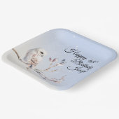 Winter Forest Watercolor Paper Plate Pappteller (Gewinkelt)