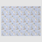 Winter Forest Watercolor Pattern Tissue Paper Seidenpapier (Vorderseite)
