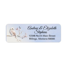 Winter Forest Watercolor Return Address Label