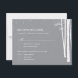 Winter Forest Wedding RSVP/Response Card RSVP Karte<br><div class="desc">Die Winterwaldkollektion eignet sich perfekt für Winterhochzeiten und wird Ihre Hochzeitsfeier mit einer skurrilen Touch bereichern. Auf Anfrage können Sie auch die passenden Farben auswählen. Die vollständige Winter Forest Collection finden Sie unter berryberrysweet.com</div>