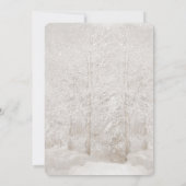 Winter Forest Weihnachtszeit-Party Einladung (Rückseite)