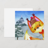 Winter Forest Woodland Friends Fox Illustration (Vorne/Hinten)