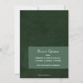 Winter Foto Baby Birth Ankündigungen (Rückseite)