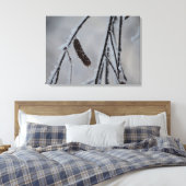 Winter Foto Canvas Print Leinwanddruck (Insitu (Schlafzimmer))
