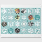Winter Foto Custom Christmas Geschenk Wrapper Geschenkpapier (Flach)