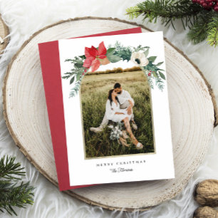 Winter-Foto Feiertagskarte